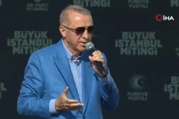 Cumhurbaşkanı Erdoğan: 'Resmi rakam mitinge katılım 1 milyon 700 bin'