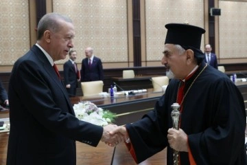 Cumhurbaşkanı Erdoğan, Süryani Katolik Patriği'ni kabul etti