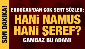 Cumhurbaşkanı Erdoğan'dan Kılıçdaroğlu'na sert sözler: Hani namus, hani şeref?