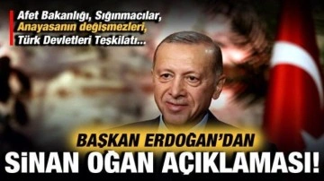 Cumhurbaşkanı Erdoğan'dan Sinan Oğan açıklaması: Afet Bakanlığı...