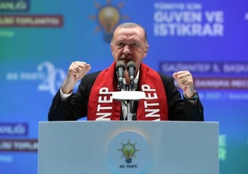 Cumhurbaşkanı Recep Tayyip Erdoğan'ın ürünün özellikleri hakkında bilgi alması