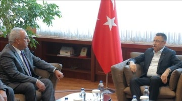 Cumhurbaşkanı Yardımcısı Oktay, DSP Genel Başkanı Aksakal ile görüştü