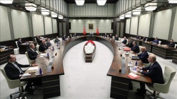 Cumhurbaşkanlığı Kabinesi üyeleri, yeniden seçilen Cumhurbaşkanı Erdoğan'ı tebrik etti