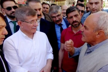Davutoğlu’na Adıyaman'da 'HDP' ve 'CHP’ tepkisi