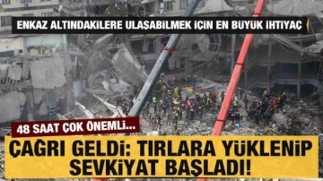 Deprem b&ouml;lgesi i&ccedil;in hayati &ccedil;ağrı: İş makinalarının sevkiyatı başladı