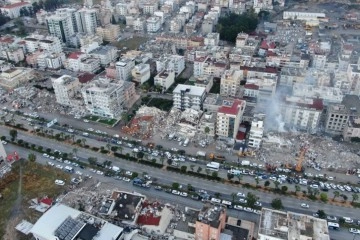 Deprem bölgesi İskenderun havadan görüntülendi