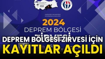 Deprem bölgesi zirvesi için kayıtlar açıldı