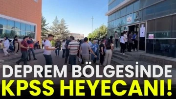 Deprem bölgesinde KPSS heyecanı!