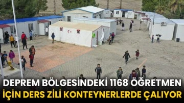 Deprem bölgesindeki 1168 öğretmen için ders zili konteynerlerde çalıyor