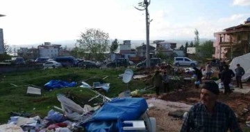 Deprem bölgesini fırtına vurdu: 1 ölü, 48 yaraldı