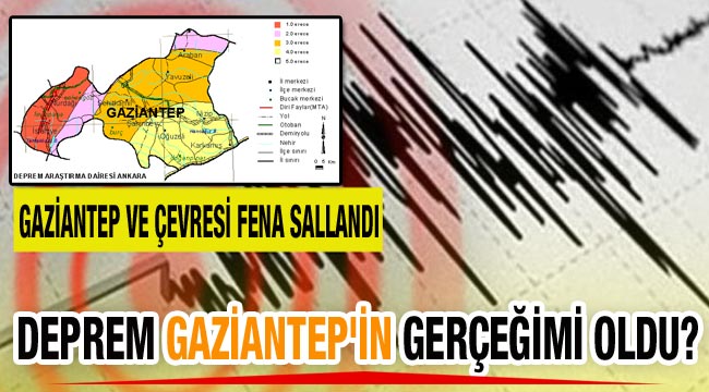 Deprem Gaziantep'in gerçeğimi oldu?