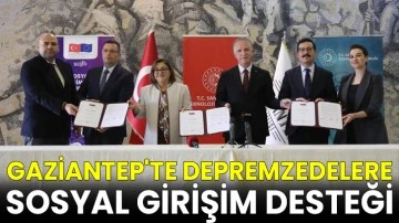 Gaziantep'te depremzedelere sosyal girişim desteği