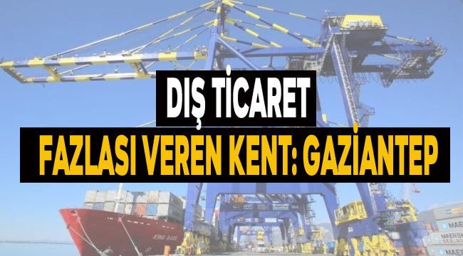 Dış ticaret fazlası veren kent: Gaziantep
