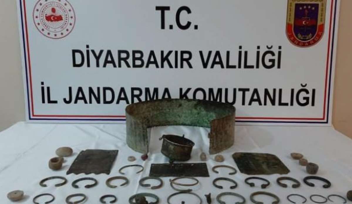 Diyarbakır'da 45 tarihi eser ele geçirildi