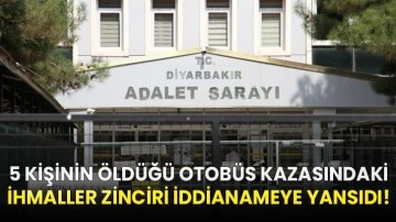 5 kişinin öldüğü otobüs kazasındaki ihmaller zinciri iddianameye yansıdı!