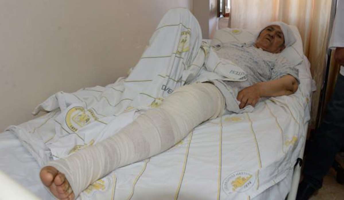 Diyarbakır'da 72 yaşındaki kadının uyluğundan 5 kilo tümör çıktı!