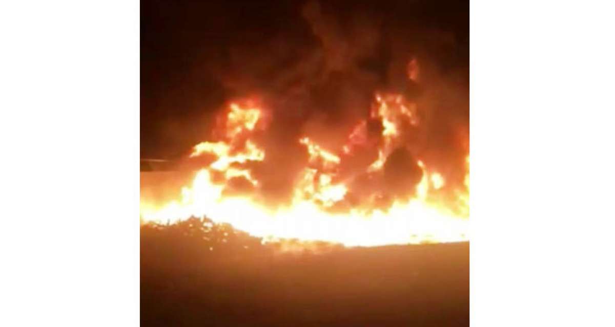 Diyarbakır'da tarlada yanan hortumlar paniğe neden oldu