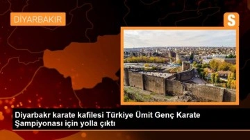 Diyarbakr karate kafilesi Türkiye Ümit Genç Karate Şampiyonası için yolla çıktı