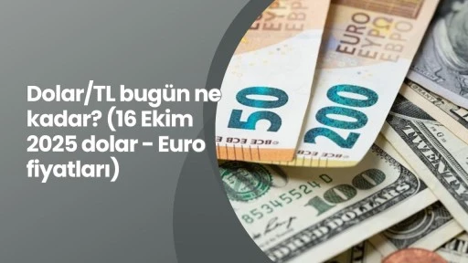 Dolar/TL bugün ne kadar? (16 Ekim 2025 dolar - Euro fiyatları)