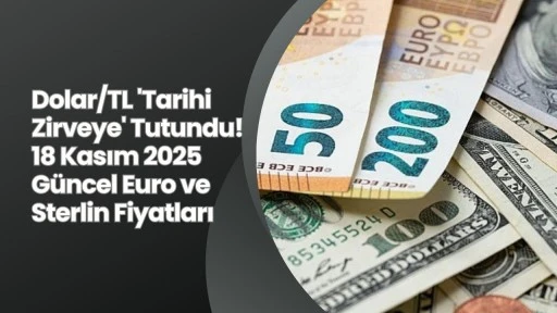 Dolar/TL 'Tarihi Zirveye' Tutundu! 18 Kasım 2025 Güncel Euro ve Sterlin Fiyatları