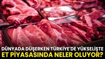 D&uuml;nyada d&uuml;şerken T&uuml;rkiye'de y&uuml;kselişte: Et piyasasında neler oluyor?