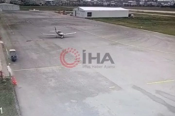 Düşen uçağın havalimanındaki son görüntüsü ortaya çıktı