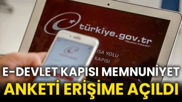 e-Devlet Kapısı Memnuniyet Anketi erişime açıldı