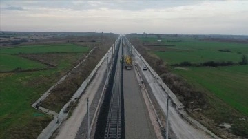 Edirne'yi İstanbul'a hızlı trenle bağlayacak projenin ilk etabı 2024'te tamamlanacak