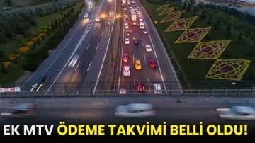 Ek MTV ödeme takvimi belli oldu!
