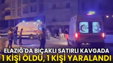 Elazığ'da bıçaklı satırlı kavgada 1 kişi öldü, 1 kişi yaralandı