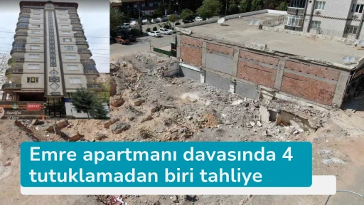 Emre apartmanı davasında 4 tutuklamadan biri tahliye