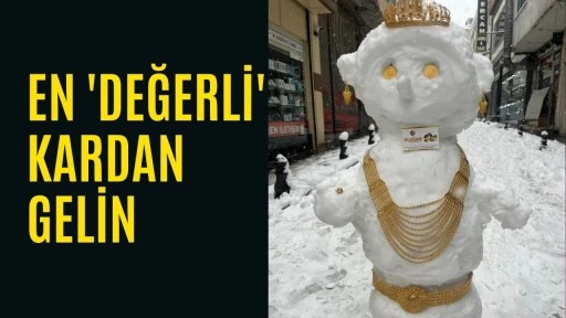 En 'değerli' kardan gelin