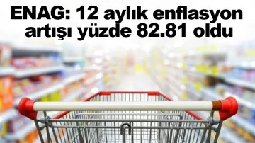 ENAG: 12 aylık enflasyon artışı yüzde 82.81 oldu