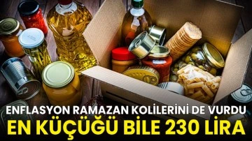 Enflasyon ramazan kolilerini de vurdu: En küçüğü 230 lira