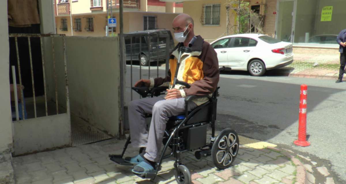 Engelli vatandaşın tekerlekli sandalyesi ile birlikte umutlarını çaldılar