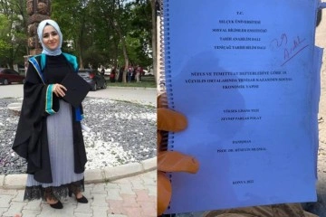 Enkazdan &ccedil;ıkan y&uuml;ksek lisans tezi, hocasını duygulandırdı