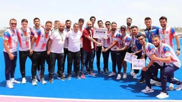 Erkekler Açık Alan Hokey Süper Ligi'nde Gaziantep Polisgücü şampiyon oldu