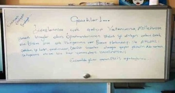 Erzincan polisinden duygulandıran not