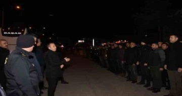 Erzincan’dan 100 polis deprem bölgesine uğurlandı