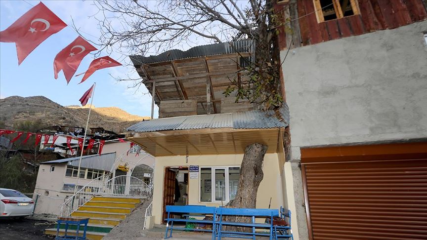 Erzurum’da çatısında asırlık ceviz ağacı olan kütüphane ilgi görüyor