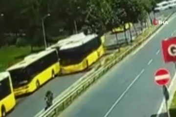 Esenler'de duraktaki İETT otobüsünü kaçırdı