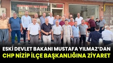 Eski Devlet Bakanı Mustafa Yılmaz’dan CHP Nizip İlçe Başkanlığına Ziyaret