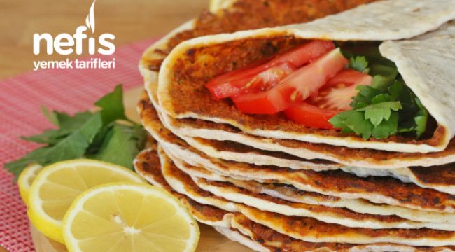 Evde &Ccedil;ıtır Lahmacun Yapımı Nefis Yemek Tariflerinde!
