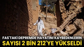 Fas'taki depremde hayatını kaybedenlerin sayısı 2 bin 212'ye yükseldi