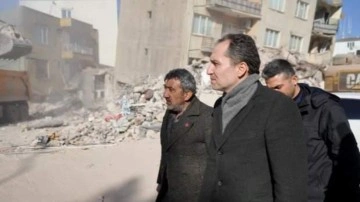 Fatih Erbakan, deprem bölgesi Adıyaman’ı ziyaret etti