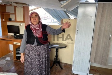 Fatih’te Avrupa Garajı'nın yıkımı sırasında bir ev hasar gördü