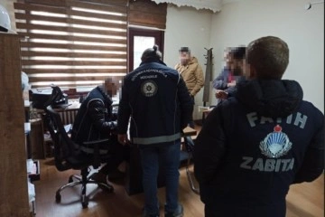 Fatih&rsquo;te iş yerlerine denetim: 1 milyon 3 bin 100 lira idari para cezası