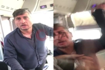 Fatih’te otobüs sürücüsü tartıştığı yolcuyu darp etti