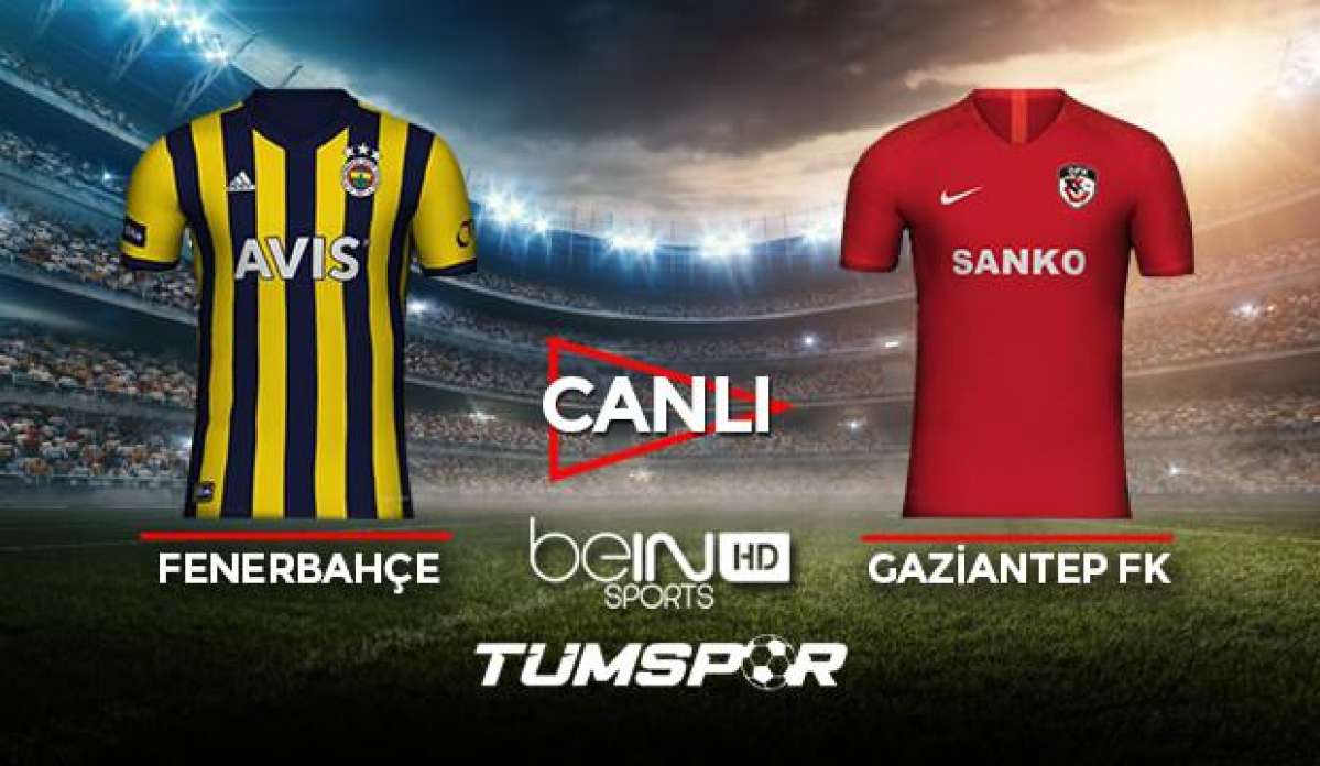 Fenerbahçe Gaziantep FK maçı canlı izle! BeIN Sport FB Antep maçı canlı skor takip!