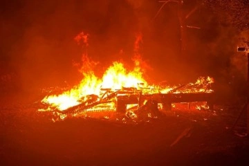 Fethiye’de bungalov yangını